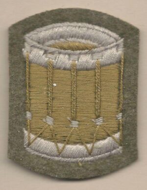 DRUM - DRUMMER embroidered wool worsted for Servic