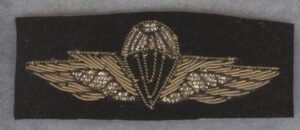 EGYPT - SILVER BULLION WIRE EMBROIDERED  on black