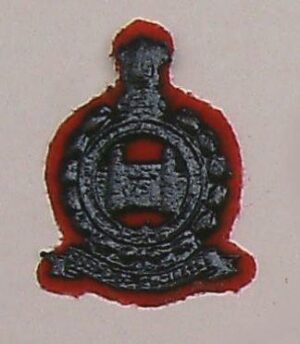 ENGINEER CORPS black cast brass cap badge