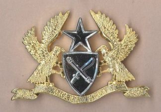 GHANA ARMY Officer's gilt and bright nickel c/ b