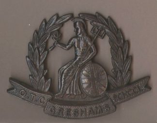ESHAM SCHOOL O.T.C. or's bronzed cap badge