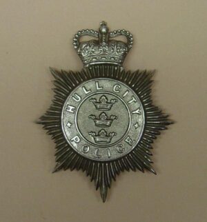LL CITY POLICE QC nickel plate 'three Crowns' HP