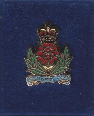 INTELLIGENCE CORPS lapel CAP BADGE enamel QC