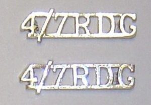 IV/VII DRAGOON GUARDS a/a OR's'staybright s/t's pr