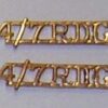 IV/VII DRAGOON GUARDS metal 'small' officers metal