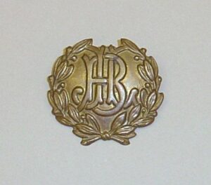 JEWISH LADS BRIGADE - OR's g/m cap badge