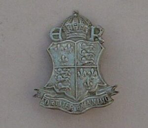 KING CHARLES I SCHOOL, KIDERMINSTER w/m cap badge