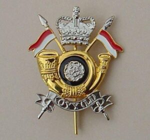 KINGS OWN YORKSHIRE YEOMANRY (L.I.) QC gilt/enamel