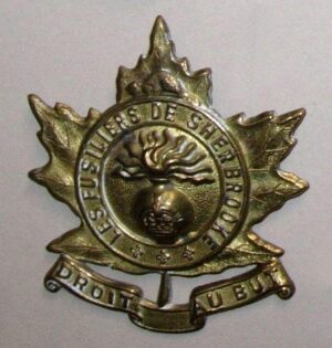 S FUSILIERS DU SHERBROOKE KC gilding metal