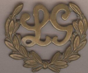 L.G in WREATH - 1st Class Lewis Gunner- g/m