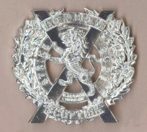 NDON SCOTTISH sil. a/a Glengarry badge