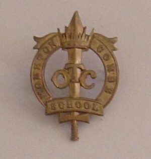 MONKTON COMBE SCHOOL O.T.C. g/m cap badge