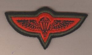 NEPAL Cloth Para Wing black on Red