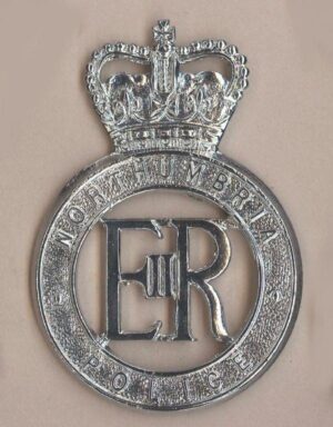 NORTHUMBRIA POLICE QC Chrome C/B Large