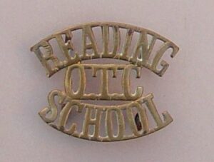 READING OTC SCHOOL g/m three line shoulder title