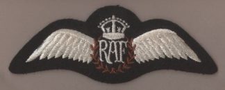 ROYAL AIR FORCE KC machine embroidered Pilots Wing
