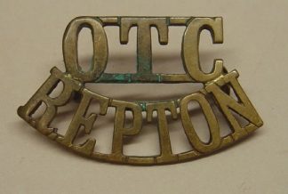 O.T.C. - REPTON brass shoulder title
