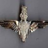 PARACHUTE REGIMENT - Kings Crown white metal Beret Badge