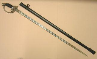 PRUSSIAN INFANTRY OFFICERS SWORD in scabbard