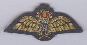 R.A.F. BULLION wire PARACHUTISTS Dress wings