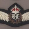 R.C.A.F. PILOTS WING K.C. embroidered, padded cent