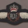 R.C.A.F. PILOTS WING Q.C. embroidered, padded cen.