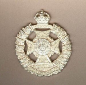 RIFLE BRIGADE- OFFICERS SILVER PLATE large 1937-56