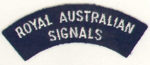 ROYAL AUSTRALIAN SIGNALS cloth s/t