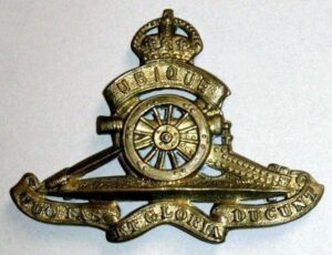 ROYAL CANADIAN ARTILLERY KC g/m cap badge