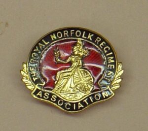 ROYAL NORFOLK ASSOCIATION gilt, red, blue enamel