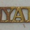 ROYALS brass shoulder title