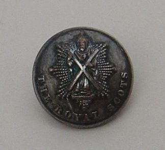ROYAL SCOTS 25 mm OFFICERS SIL.PL. BUTTON