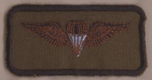 SA BASIC WINGS embroidered Black on Nutria
