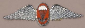 SA 'INSTRUCTOR' WING red enamel silver wings
