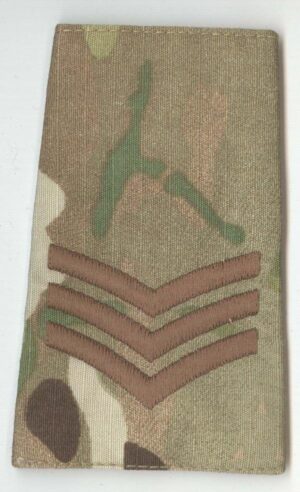 SERGEANT - multicam camouflage rank slide