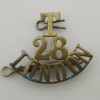  T-28 - LONDON 3-line brass title