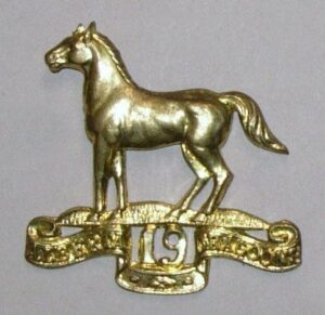 19th ALBERTA DRAGOON g/m OR's cap badge