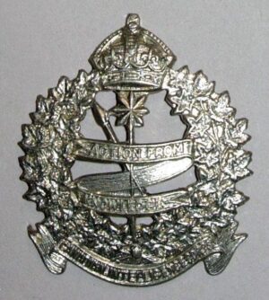 CANADIAN INTELLIGENCE CORPS KC nickel cap bdg