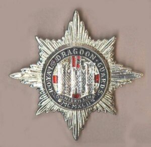 DRAGOON GUARDS OR's Sil.Pl.enamel cap badge