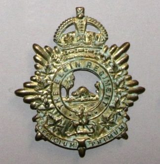 ELGIN REGIMENT KC g/m or's cap badge