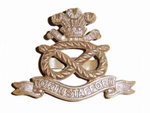 NORTH STAFFORDSHIRE REGIMENT O.S.D. cap badge