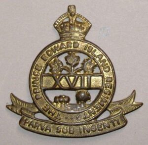 PRINCE EDWARD ISLAND REGIMENT KC g/m cap badge