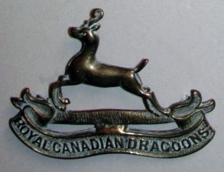 ROYAL CANADIAN DRAGOONS cap badge dark g/m