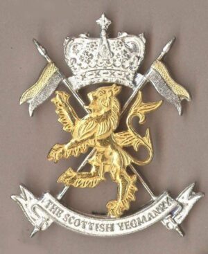 SCOTTISH YEOMANRY OR's gilt and sil.pl. c/b