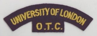 IVERSITY of LONDON O.T.C. cloth s/t yellow dk.bl