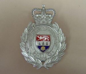 EAST MERCIA CONSTABLUARY QC Chrome enamel shield