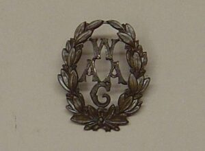 MEN'S AUXILLARY ARMY CORPS g/m numbered plaque
