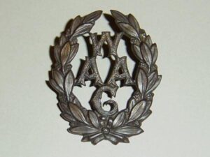 MENS AUXILLARY ARMY CORPS O.S.D.Bz. cap badge