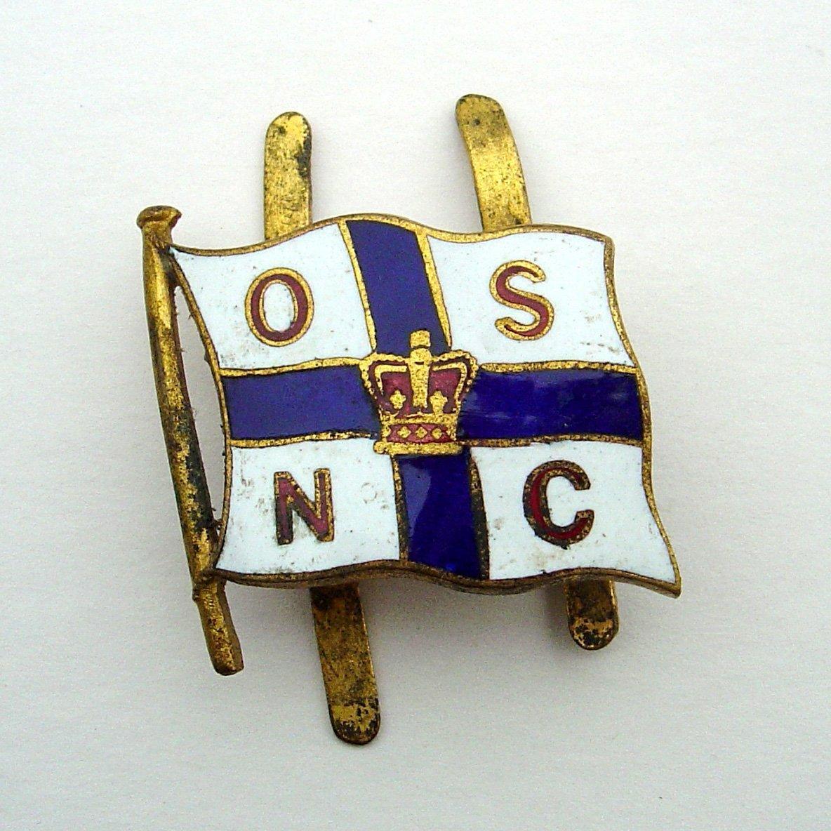 ORIENT STEAM SHIP NAVIGATION COMPANY 'enamelled Flag, centre from an