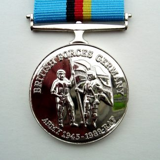 BRITISH FORCES GERMANY MEDAL - miniature medal, loose on ribbon.